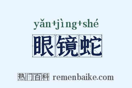 眼镜蛇是什么意思的图片